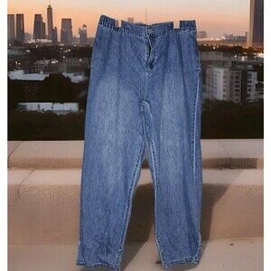 ELOQUII Soccer Mom Jeans Womens 16 Medium Wash Elastic Waist Wide Leg Casual